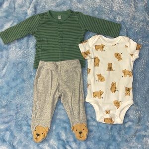 Green Bear 3 Piece Set Carter’s